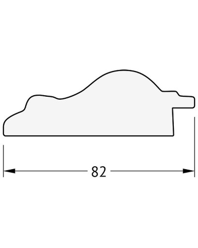 Зеркало Evoform Exclusive-G 87х65 BY 4097 с гравировкой в багетной раме - Старый гипс 82 мм