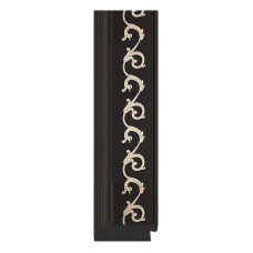 Зеркало Evoform Exclusive-G 87х65 BY 4096 с гравировкой в багетной раме - Черный ардеко 81 мм