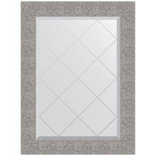 Зеркало Evoform Exclusive-G 89х66 BY 4109 с гравировкой в багетной раме - Чеканка серебряная 90 мм