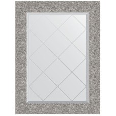 Зеркало Evoform Exclusive-G 89х66 BY 4109 с гравировкой в багетной раме - Чеканка серебряная 90 мм