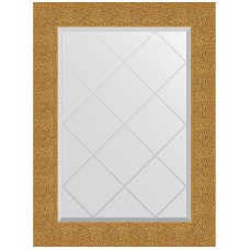 Зеркало Evoform Exclusive-G 89х66 BY 4108 с гравировкой в багетной раме - Чеканка золотая 90 мм