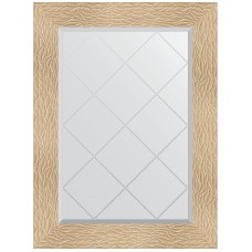 Зеркало Evoform Exclusive-G 89х66 BY 4107 с гравировкой в багетной раме - Золотые дюны 90 мм