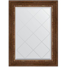 Зеркало Evoform Exclusive-G 89х66 BY 4105 с гравировкой в багетной раме - Римская бронза 88 мм