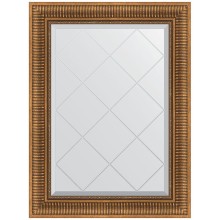 Зеркало Evoform Exclusive-G 90х67 BY 4111 с гравировкой в багетной раме - Бронзовый акведук 93 мм