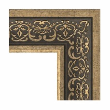 Зеркало Evoform Exclusive-G 91х69 BY 4121 с гравировкой в багетной раме - Вензель серебряный 101 мм