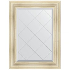 Зеркало Evoform Exclusive-G 91х69 BY 4117 с гравировкой в багетной раме - Травленое серебро 99 мм