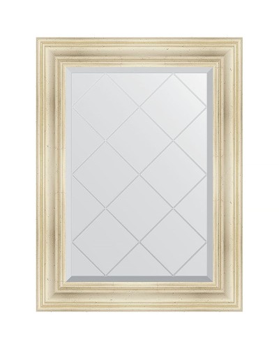 Зеркало Evoform Exclusive-G 91х69 BY 4117 с гравировкой в багетной раме - Травленое серебро 99 мм