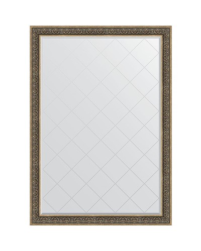 Зеркало Evoform Exclusive-G 189х134 BY 4508 с гравировкой в багетной раме - Вензель серебряный 101 мм