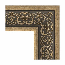 Зеркало Evoform Exclusive-G 189х134 BY 4508 с гравировкой в багетной раме - Вензель серебряный 101 мм