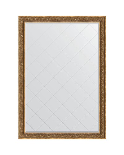 Зеркало Evoform Exclusive-G 189х134 BY 4507 с гравировкой в багетной раме - Вензель бронзовый 101 мм