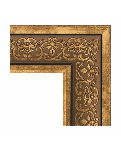 Зеркало Evoform Exclusive-G 189х134 BY 4507 с гравировкой в багетной раме - Вензель бронзовый 101 мм