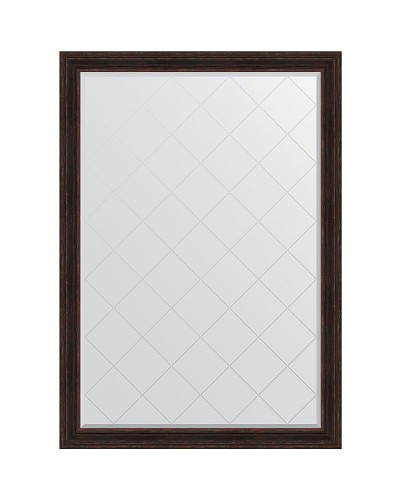 Зеркало Evoform Exclusive-G 189х134 BY 4506 с гравировкой в багетной раме - Темный прованс 99 мм