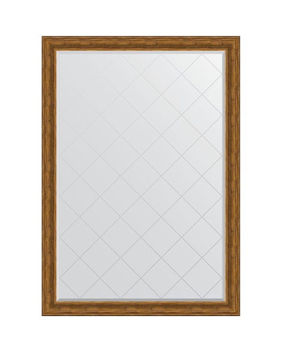 Зеркало Evoform Exclusive-G 189х134 BY 4505 с гравировкой в багетной раме - Травленая бронза 99 мм