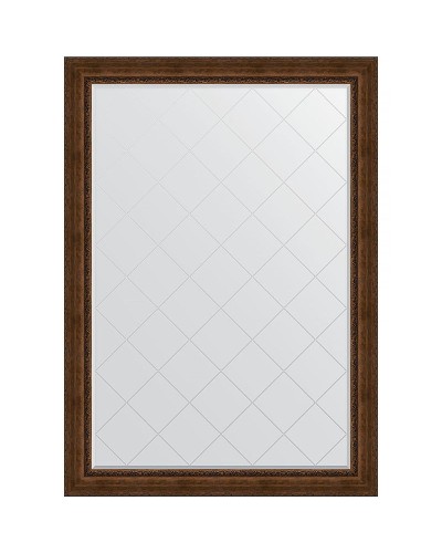 Зеркало Evoform Exclusive-G 192х137 BY 4515 с гравировкой в багетной раме - Состаренная бронза с орнаментом 120 мм