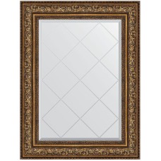 Зеркало Evoform Exclusive-G 93х70 BY 4126 с гравировкой в багетной раме - Виньетка состаренная бронза 109 мм