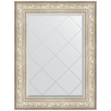 Зеркало Evoform Exclusive-G 93х70 BY 4125 с гравировкой в багетной раме - Виньетка серебро 109 мм