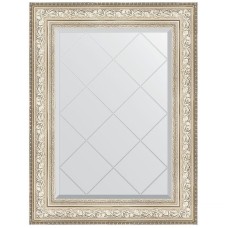 Зеркало Evoform Exclusive-G 93х70 BY 4125 с гравировкой в багетной раме - Виньетка серебро 109 мм