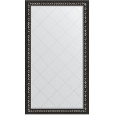 Зеркало Evoform Exclusive-G 169х95 BY 4397 с гравировкой в багетной раме - Черный ардеко 81 мм