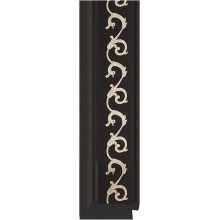 Зеркало Evoform Exclusive-G 169х95 BY 4397 с гравировкой в багетной раме - Черный ардеко 81 мм