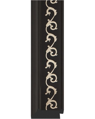 Зеркало Evoform Exclusive-G 169х95 BY 4397 с гравировкой в багетной раме - Черный ардеко 81 мм