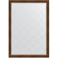 Зеркало Evoform Exclusive-G 186х131 BY 4492 с гравировкой в багетной раме - Римская бронза 88 мм