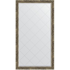 Зеркало Evoform Exclusive-G 168х93 BY 4393 с гравировкой в багетной раме - Старое дерево с плетением 70 мм