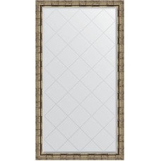 Зеркало Evoform Exclusive-G 168х93 BY 4394 с гравировкой в багетной раме - Серебряный бамбук 73 мм