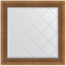 Зеркало Evoform Exclusive-G 87х87 BY 4326 с гравировкой в багетной раме - Бронзовый акведук 93 мм