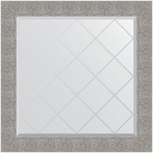 Зеркало Evoform Exclusive-G 86х86 BY 4324 с гравировкой в багетной раме - Чеканка серебряная 90 мм