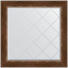Зеркало Evoform Exclusive-G 86х86 BY 4320 с гравировкой в багетной раме - Римская бронза 88 мм