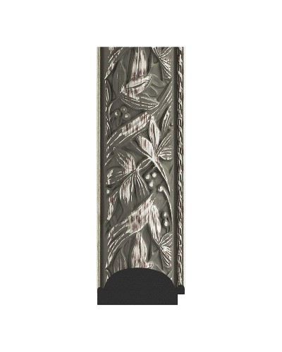 Зеркало Evoform Exclusive-G 89х89 BY 4329 с гравировкой в багетной раме - Византия серебро 99 мм