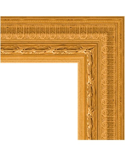 Зеркало Evoform Exclusive-G Floor 199х80 BY 6309 с гравировкой в багетной раме - Сусальное золото 80 мм