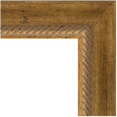 Зеркало Evoform Exclusive-G Floor 198х78 BY 6303 с гравировкой в багетной раме - Состаренная бронза с плетением 70 мм