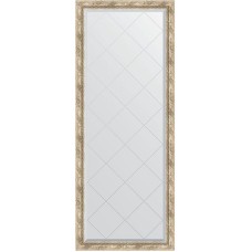 Зеркало Evoform Exclusive-G Floor 198х78 BY 6304 с гравировкой в багетной раме - Прованс с плетением 70 мм