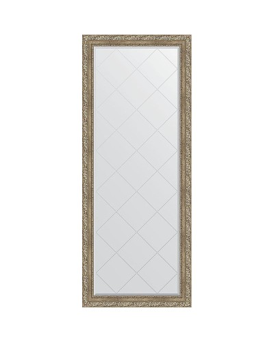 Зеркало Evoform Exclusive-G Floor 200х80 BY 6313 с гравировкой в багетной раме - Виньетка античное серебро 85 мм