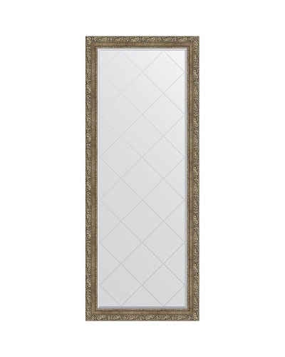 Зеркало Evoform Exclusive-G Floor 200х80 BY 6315 с гравировкой в багетной раме - Виньетка античная латунь 85 мм