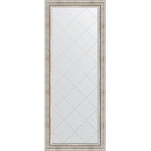 Зеркало Evoform Exclusive-G Floor 201х81 BY 6318 с гравировкой в багетной раме - Римское серебро 88 мм