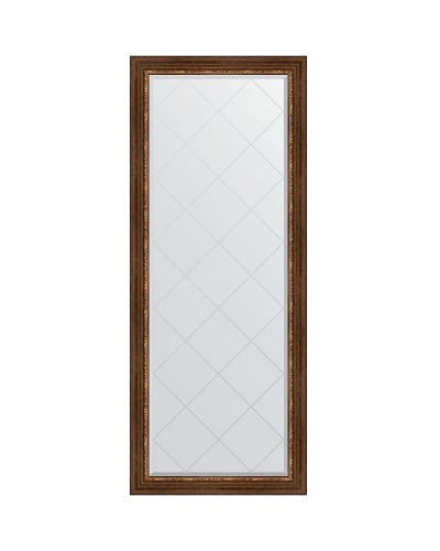 Зеркало Evoform Exclusive-G Floor 201х81 BY 6319 с гравировкой в багетной раме - Римская бронза 88 мм
