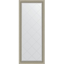 Зеркало Evoform Exclusive-G Floor 201х81 BY 6320 с гравировкой в багетной раме - Хамелеон 88 мм