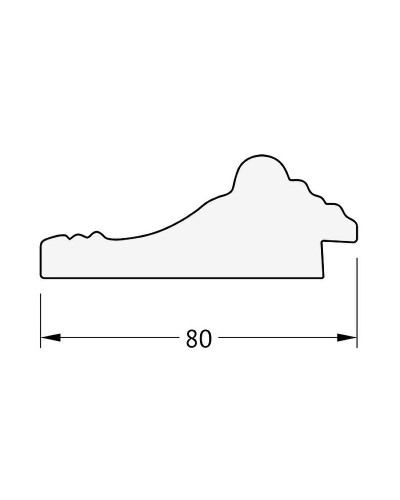 Зеркало Evoform Exclusive-G Floor 199х110 BY 6349 с гравировкой в багетной раме - Сусальное золото 80 мм