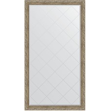 Зеркало Evoform Exclusive-G Floor 200х110 BY 6353 с гравировкой в багетной раме - Виньетка античное серебро 85 мм