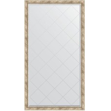 Зеркало Evoform Exclusive-G Floor 198х108 BY 6344 с гравировкой в багетной раме - Прованс с плетением 70 мм