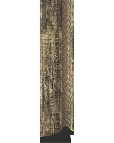 Зеркало Evoform Exclusive-G Floor 198х108 BY 6345 с гравировкой в багетной раме - Старое дерево с плетением 70 мм