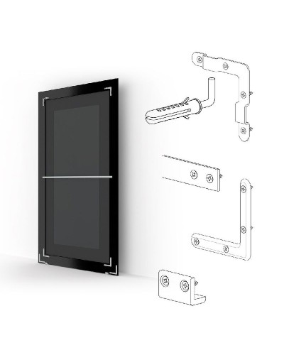 Зеркало Evoform Exclusive-G Floor 198х108 BY 6345 с гравировкой в багетной раме - Старое дерево с плетением 70 мм