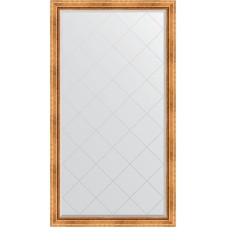 Зеркало Evoform Exclusive-G Floor 201х111 BY 6357 с гравировкой в багетной раме - Римское золото 88 мм