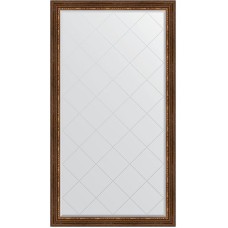 Зеркало Evoform Exclusive-G Floor 201х111 BY 6359 с гравировкой в багетной раме - Римская бронза 88 мм