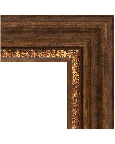 Зеркало Evoform Exclusive-G Floor 201х111 BY 6359 с гравировкой в багетной раме - Римская бронза 88 мм