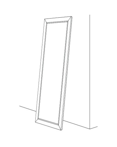 Зеркало Evoform Exclusive-G Floor 203х114 BY 6366 с гравировкой в багетной раме - Византия бронза 99 мм