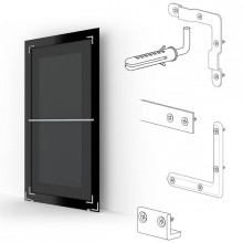 Зеркало Evoform Exclusive-G Floor 204х84 BY 6331 с гравировкой в багетной раме - Вензель бронзовый 101 мм