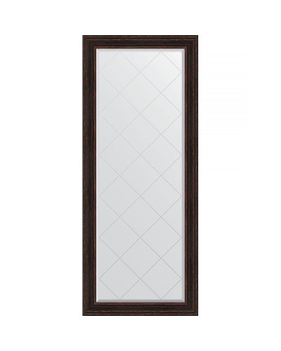 Зеркало Evoform Exclusive-G Floor 204х84 BY 6330 с гравировкой в багетной раме - Темный прованс 99 мм
